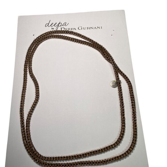 Deepa Gurnani Bethany Necklace – Pink & Black Beaded – 40” - Picture 5 of 6